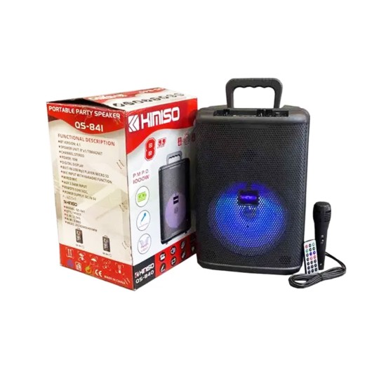 SPEAKER KIMISO QS-840/QS-841 8" WITH MICROPHONE AND REMOTE SPEAKER KIMISO QS-840/QS-841 8" WITH MICROPHONE AND REMOTE